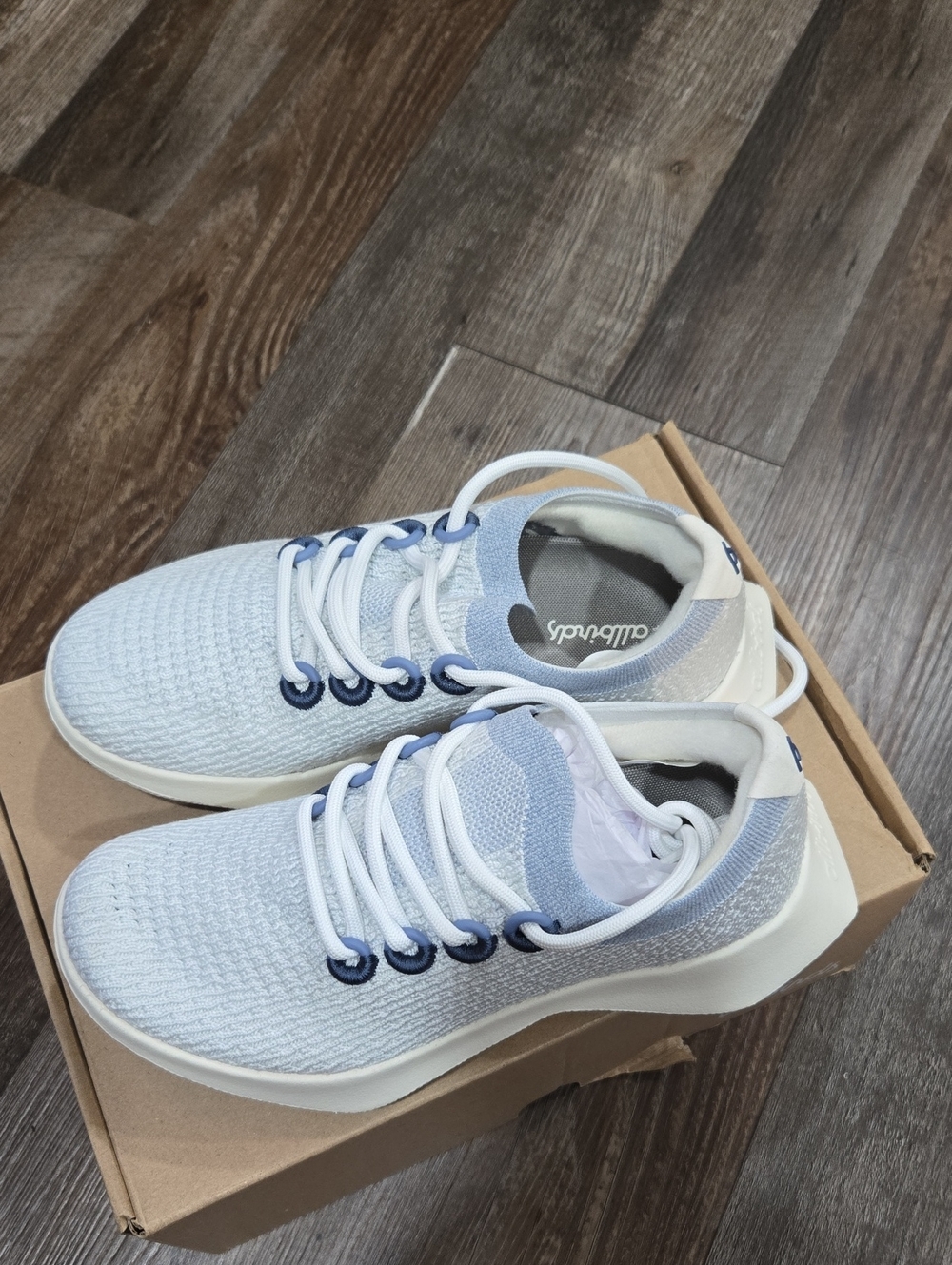 Light Blue Women's Allbirds Sneakers with Cushioned Sole